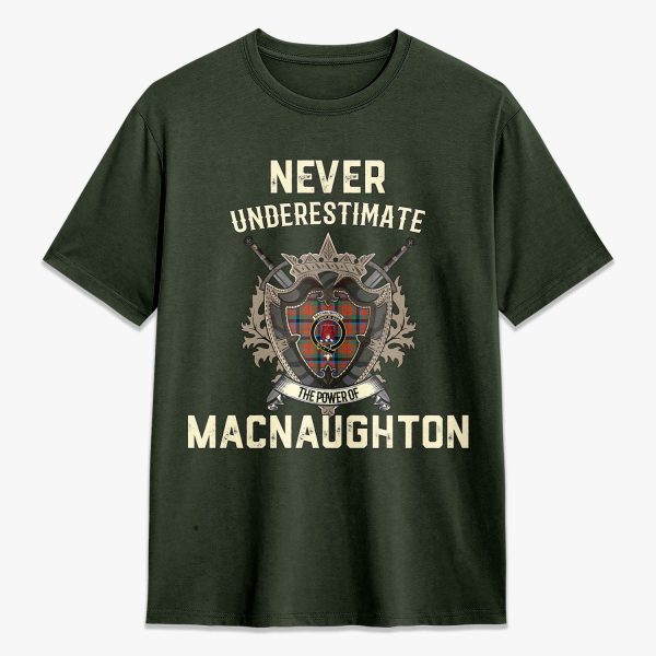 MacNaughton Ancient Tartan Crest 2D T-shirt - Never Underestimate Style For Discount - Image 5