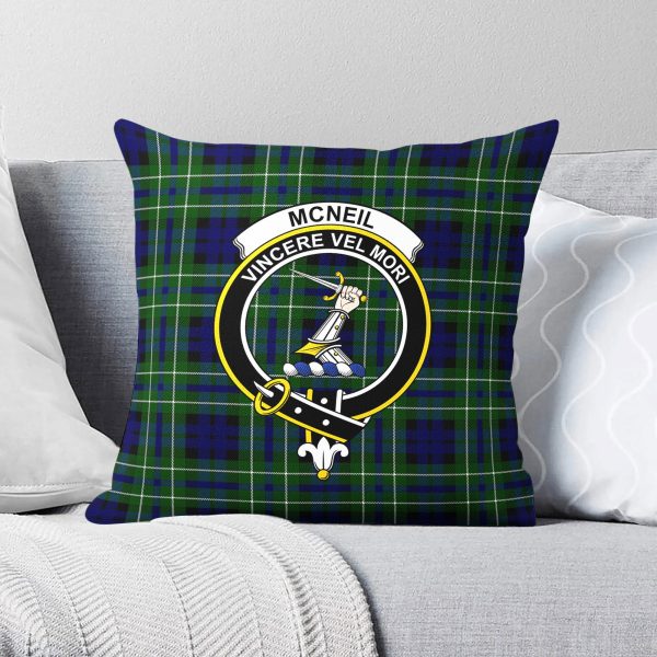 McNeil of Colonsay Modern Tartan Crest Pillow Cover Cheap