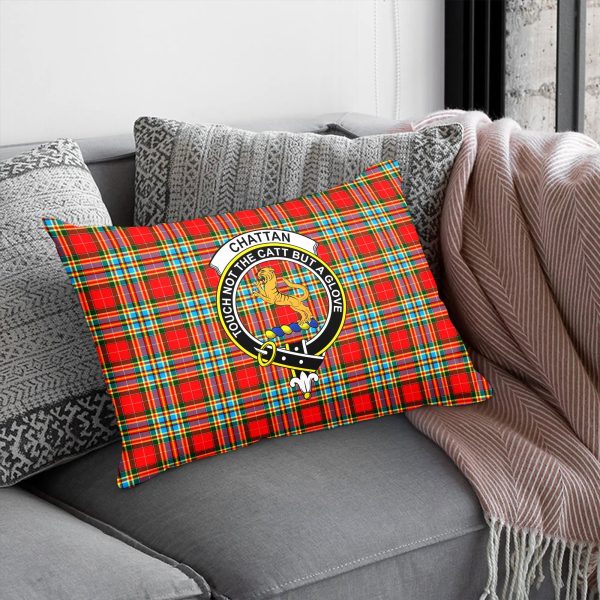 Chattan Tartan Crest Pillow Cover Hot on Sale - Image 5