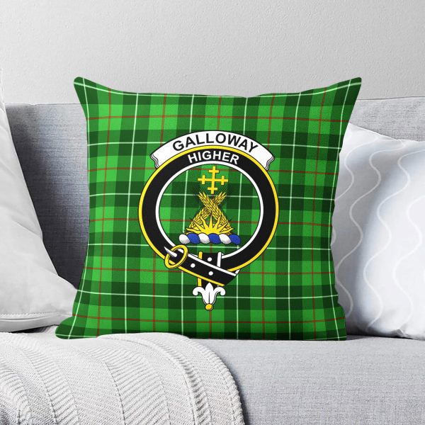 Galloway District Tartan Crest Pillow Cover For Discount