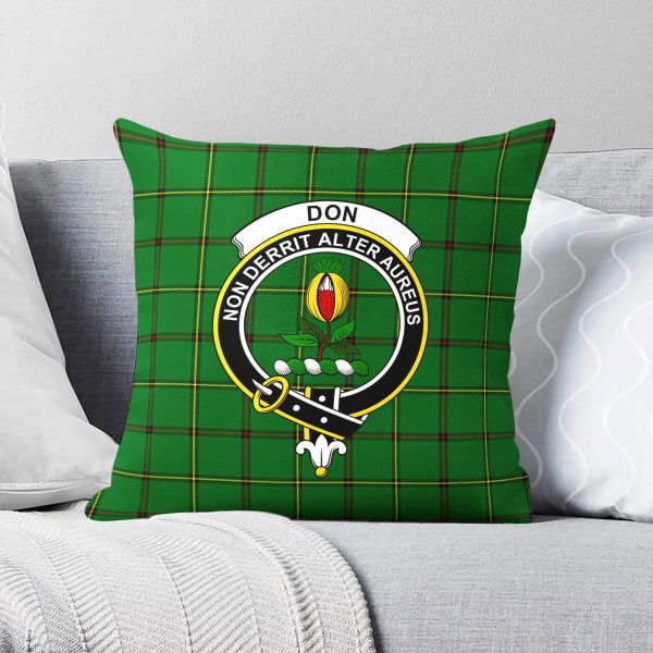 Don Tartan Crest Pillow Cover For Discount