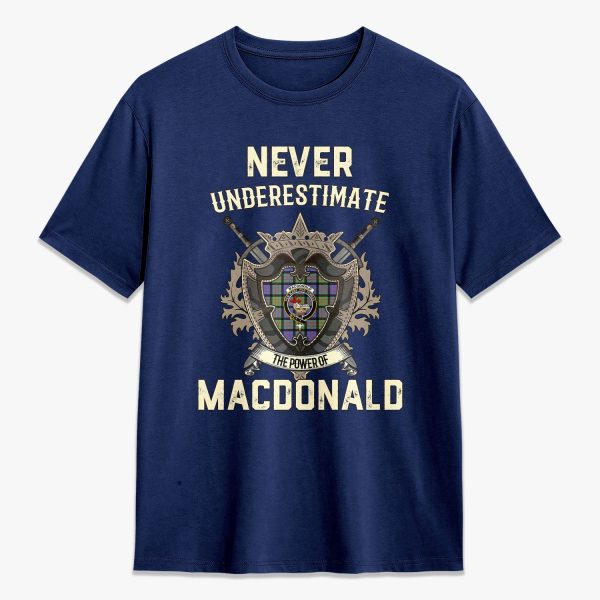MacDonald Ancient Tartan Crest 2D T-shirt - Never Underestimate Style Online - Image 3