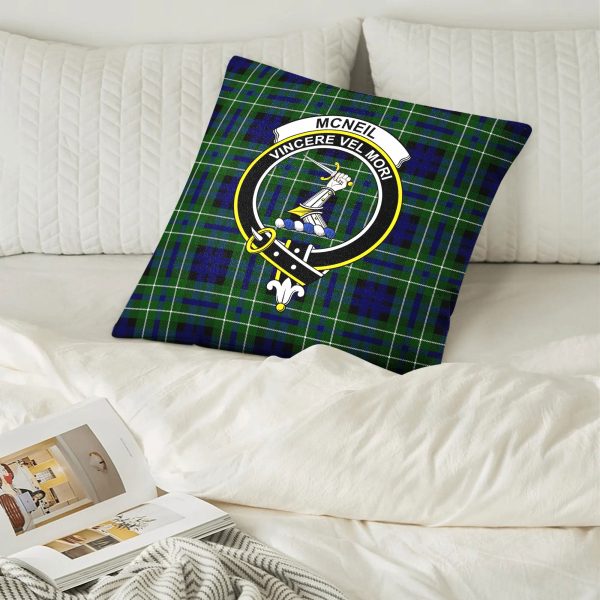 McNeil of Colonsay Modern Tartan Crest Pillow Cover Cheap - Image 2