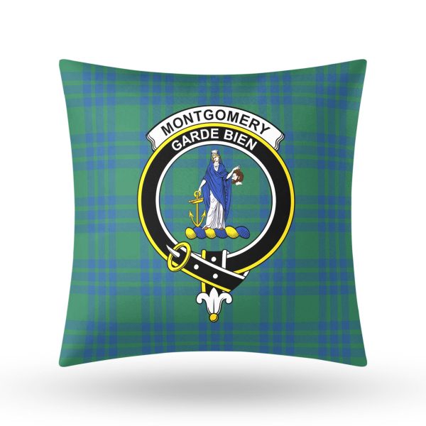 Montgomery Ancient Tartan Crest Pillow Cover Discount - Image 3