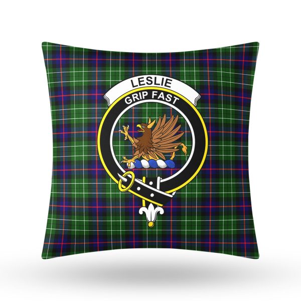 Leslie Hunting Tartan Crest Pillow Cover Online Hot Sale - Image 3