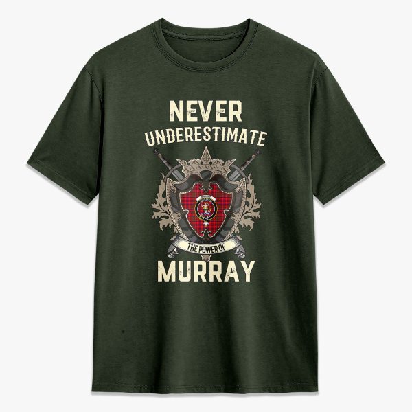 Murray of Tulloch Modern Tartan Crest 2D T-shirt - Never Underestimate Style For Discount - Image 5