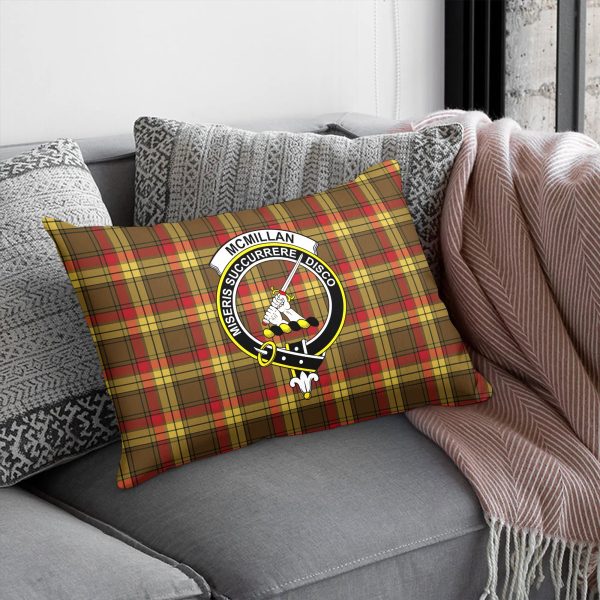 McMillan Old Weathered Tartan Crest Pillow Cover Online - Image 5