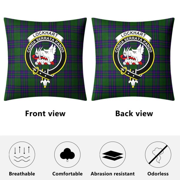 Lockhart Modern Tartan Crest Pillow Cover Online Hot Sale - Image 4