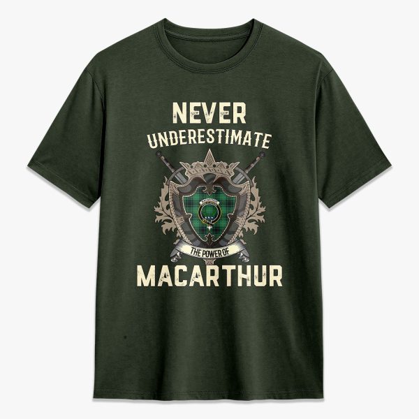 MacArthur Ancient Tartan Crest 2D T-shirt - Never Underestimate Style For Cheap - Image 5