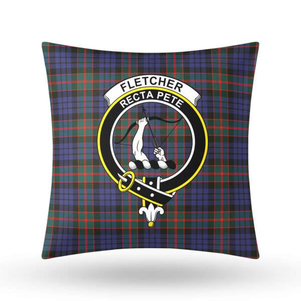Fletcher of Dunans Tartan Crest Pillow Cover Supply - Image 3