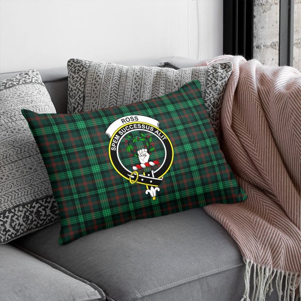 Ross Hunting Modern Tartan Crest Pillow Cover For Sale - Image 5