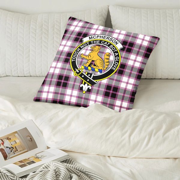 McPherson Hunting Modern Tartan Crest Pillow Cover Cheap - Image 2