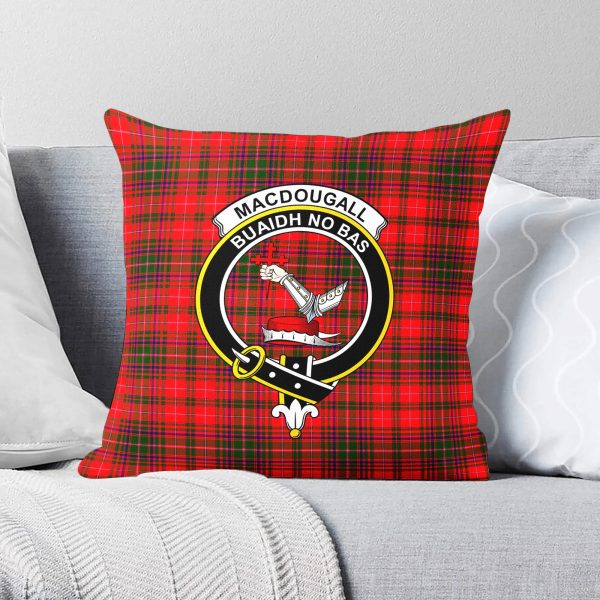 MacDougall Modern Tartan Crest Pillow Cover Fashion