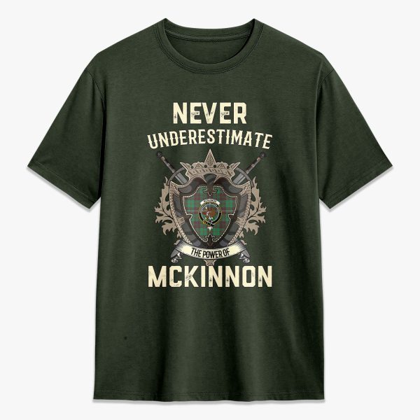 McKinnon Hunting Ancient Tartan Crest 2D T-shirt - Never Underestimate Style on Sale - Image 5
