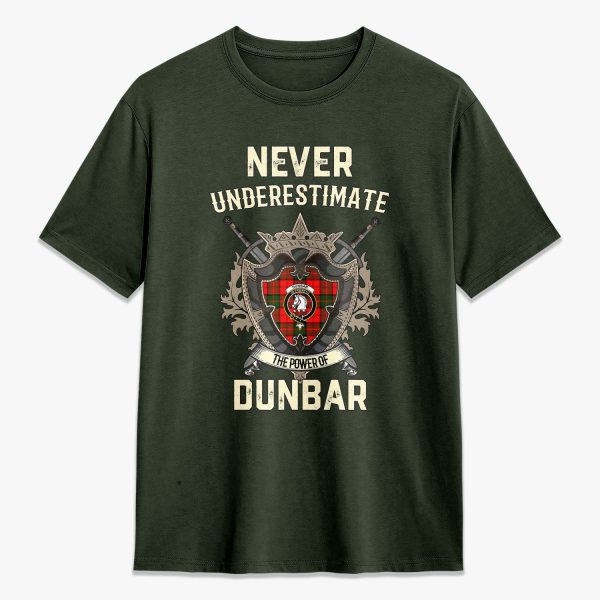 Dunbar Modern Tartan Crest 2D T-shirt - Never Underestimate Style Cheap - Image 5