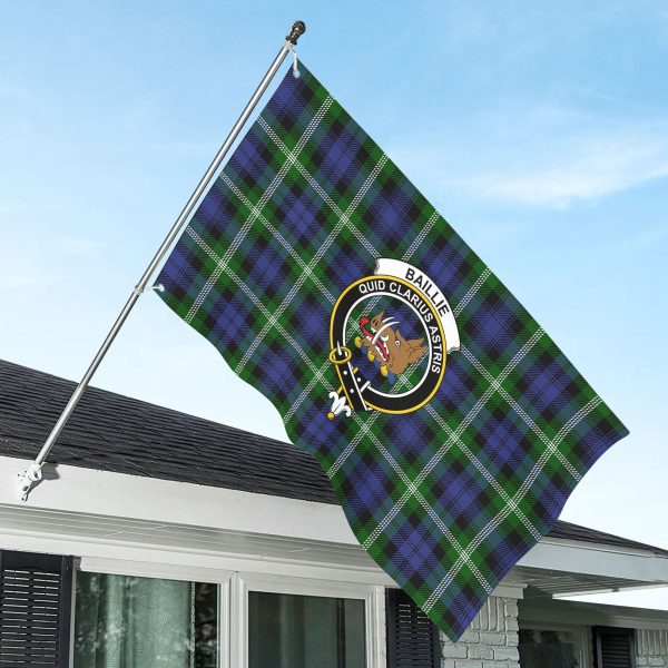 Baillie Modern Tartan Crest House Flag Discount