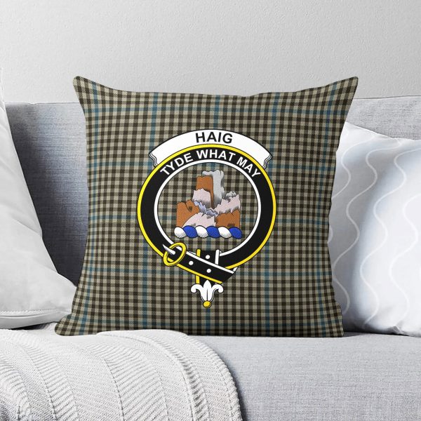 Haig Check Tartan Crest Pillow Cover Online Sale