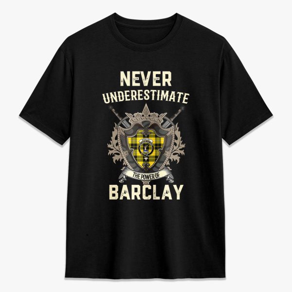 Barclay Dress Modern Tartan Crest 2D T-shirt - Never Underestimate Style Cheap