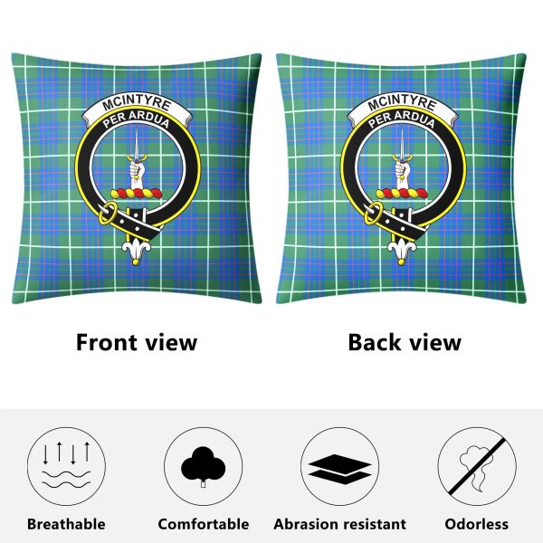 McIntyre Hunting Ancient Tartan Crest Pillow Cover For Discount - Image 4