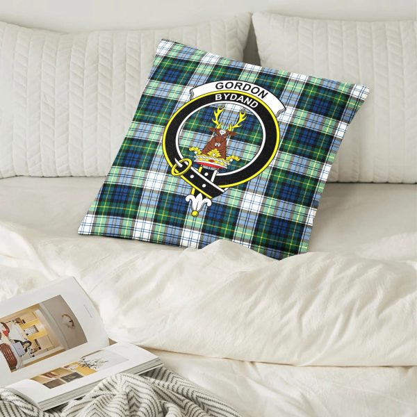 Gordon Dress Ancient Tartan Crest Pillow Cover Online - Image 2