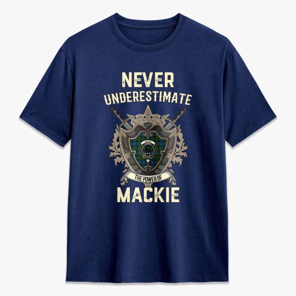 MacKie Tartan Crest 2D T-shirt - Never Underestimate Style Cheap - Image 3