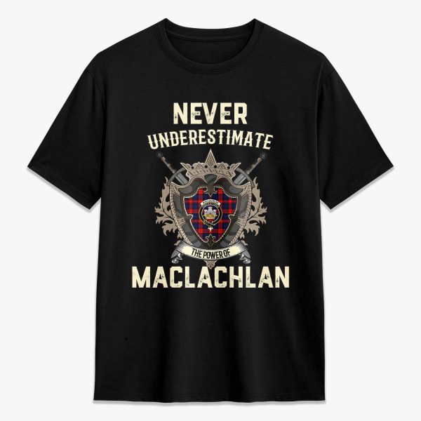MacLachlan Modern Tartan Crest 2D T-shirt - Never Underestimate Style Online