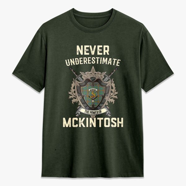 McKintosh Hunting Ancient Tartan Crest 2D T-shirt - Never Underestimate Style Online Hot Sale - Image 5