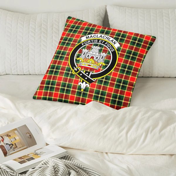 MacLachlan Hunting Modern Tartan Crest Pillow Cover Fashion - Image 2