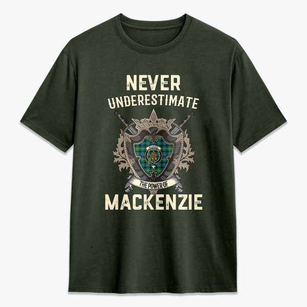 MacKenzie Ancient Tartan Crest 2D T-shirt - Never Underestimate Style For Sale - Image 5