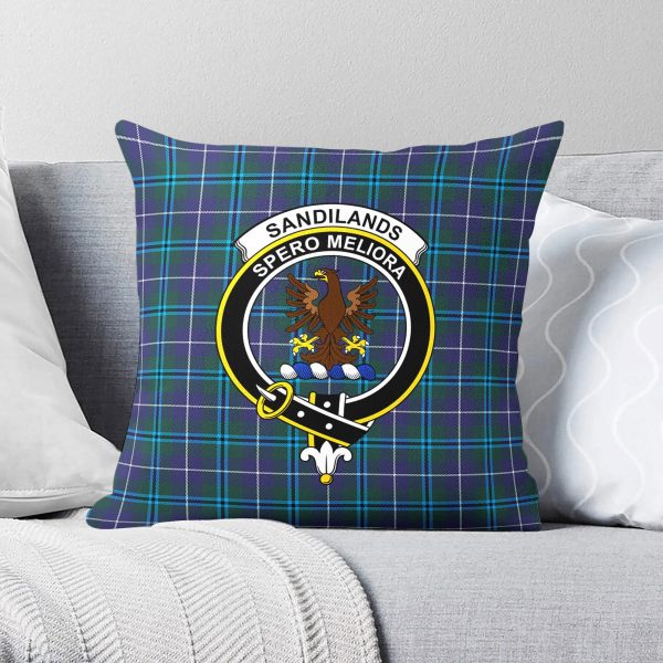 Sandilands Tartan Crest Pillow Cover Sale