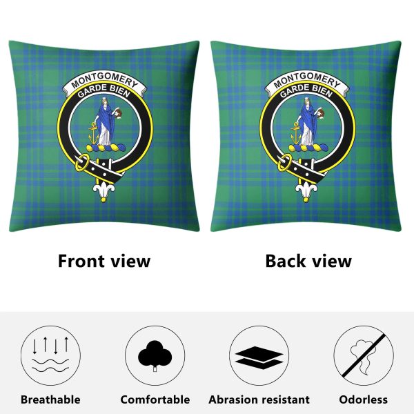 Montgomery Ancient Tartan Crest Pillow Cover Discount - Image 4