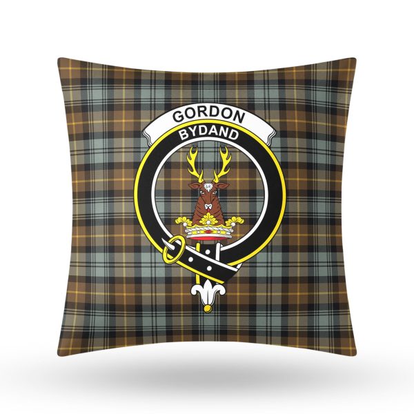 Gordon Weathered Tartan Crest Pillow Cover Sale - Image 3