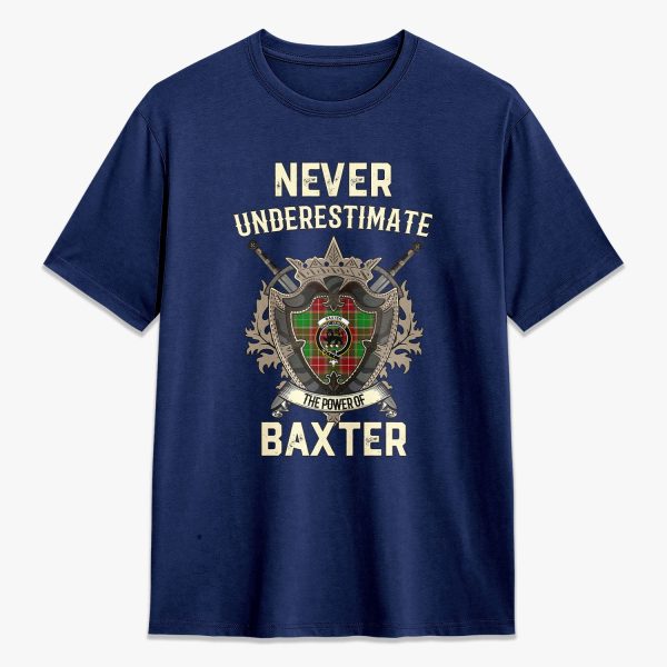 Baxter Modern Tartan Crest 2D T-shirt - Never Underestimate Style For Discount - Image 3