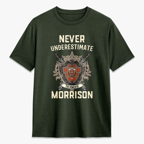 Morrison Red Ancient Tartan Crest 2D T-shirt - Never Underestimate Style For Cheap - Image 5