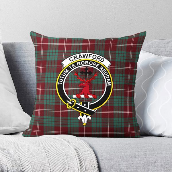 Crawford Modern Tartan Crest Pillow Cover Discount